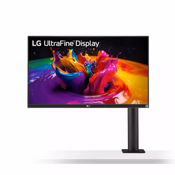 LG 32UN880-B 32 inch UltraFine Ergo Monitor adjusted front view